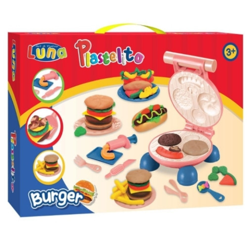 Luna Plastelito: Hamburger készítő gyurmaszett