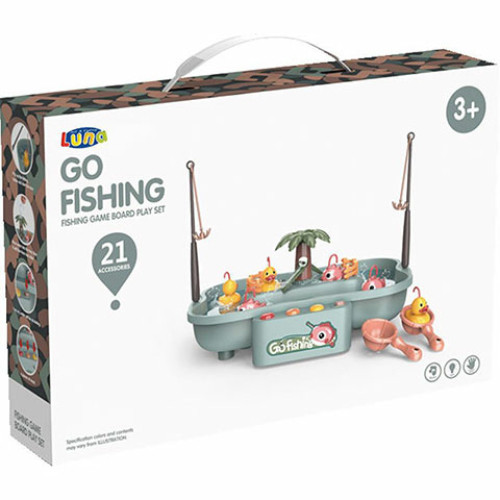 Go Fishing horgászjáték hanggal 21db-os szett