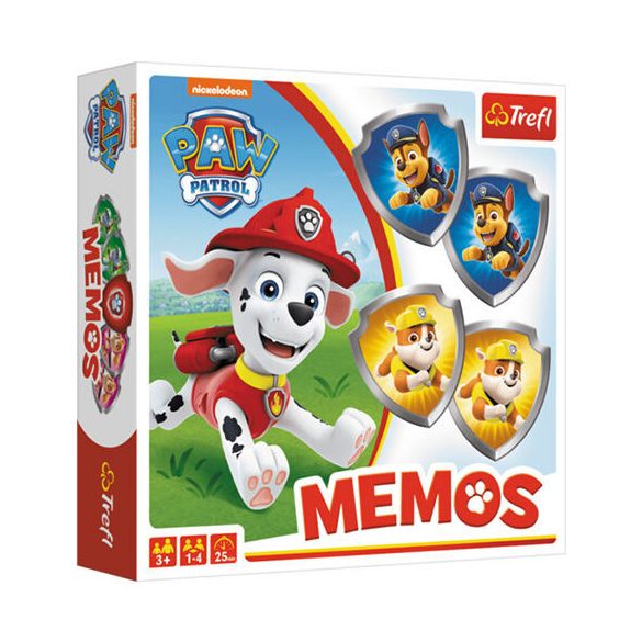 Mancs őrjárat memóriajáték pajzs alakú lapkákkal