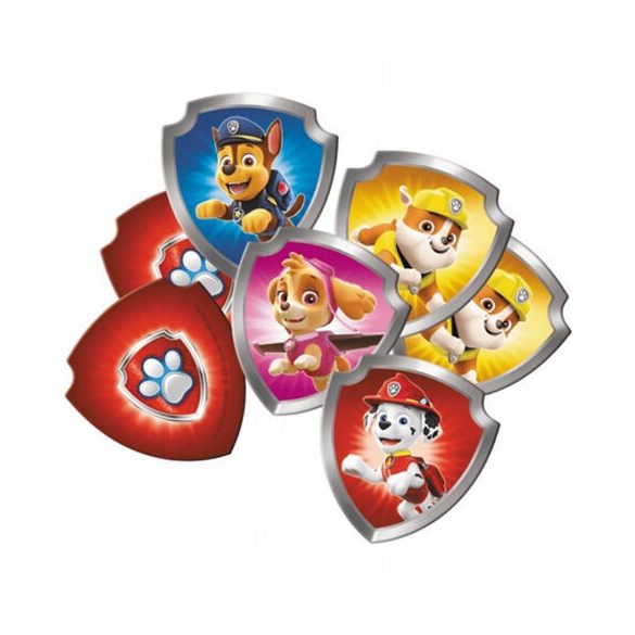 Mancs őrjárat memóriajáték pajzs alakú lapkákkal