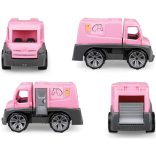 LENA Truxx lószállító autó lovas kislánnyal és lóval