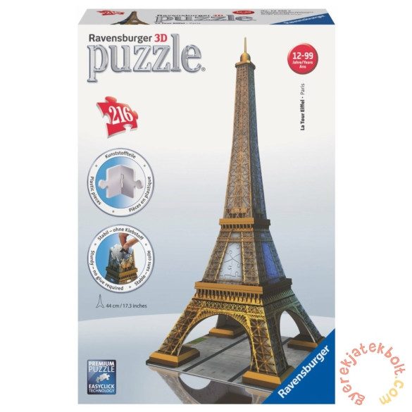 Eiffel-torony 216 darabos 3D puzzle