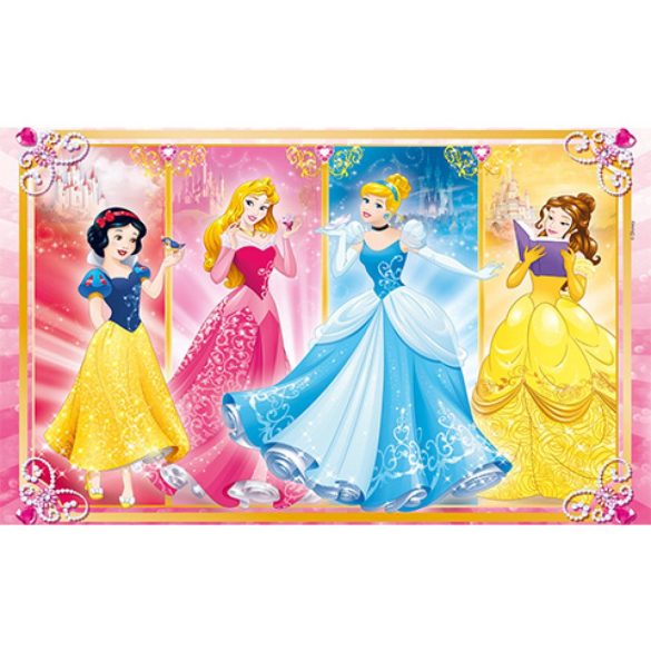 Disney Hercegnők Supercolor 2 in 1 ben 2 x 60 db-os puzzle Clementoni 