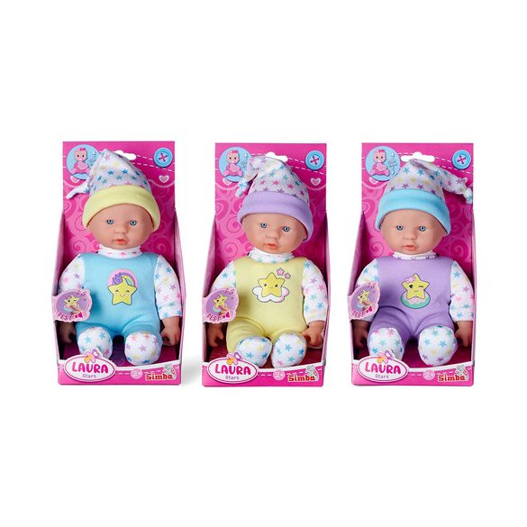Laura baba csillogós pizsamában többféle változatban 20 cm  -Simba Toys