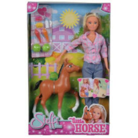 Simba Toys Steffi Love baba pónival és vicces funkcióval