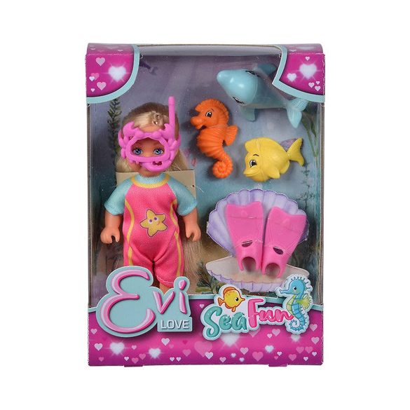 Évi Love baba tengeri állatokkal és búvárfelszerelésben - Simba Toys 