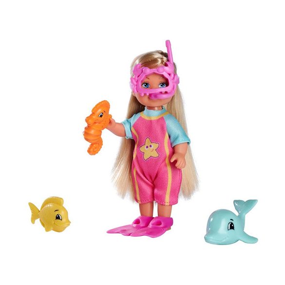 Évi Love baba tengeri állatokkal és búvárfelszerelésben - Simba Toys 