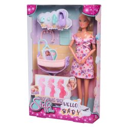   Steffi Love: Steffi terhes baba bölcsővel és kiegészítőkkel - Simba Toys