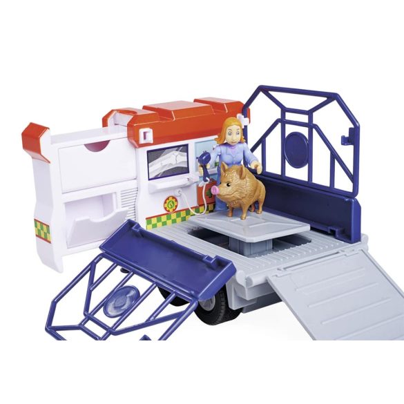 Sam a tűzoltó: VET 4×4 pótkocsival és Lizzie figurával játékszett