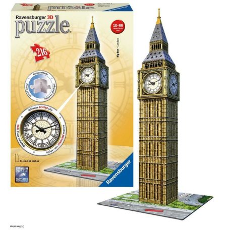 Ravensburger 3D puzzle - Big Ben valódi órával 216 db-os