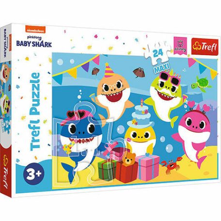 Boldog Baby Shark család 24 db-os Maxi puzzle – Trefl
