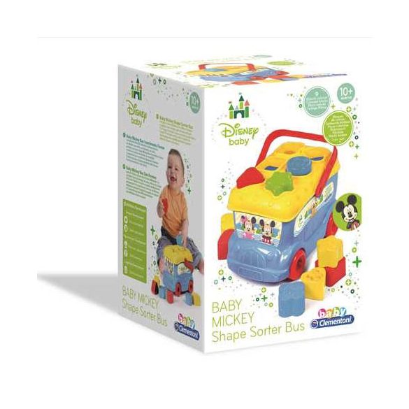 Disney Baby Mickey és Minnie egér busz formaválogató - Clementoni 