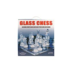 Üveg sakk készlet 20 x 20 cm
