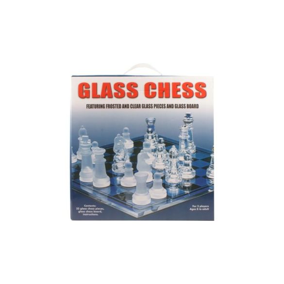 Üveg sakk 25 cm