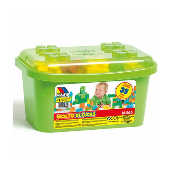 Molto: Blocks építőkocka szett dobozban 35db-os
