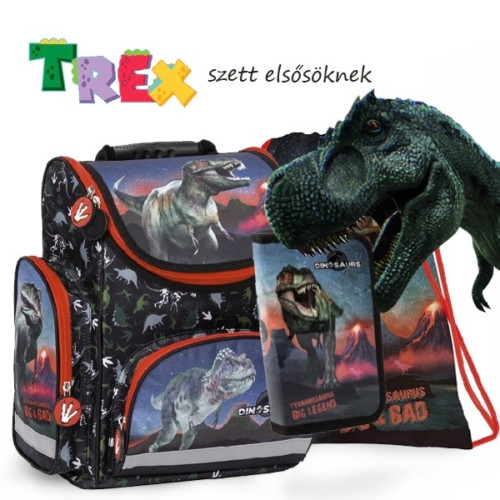 Dinoszauruszos iskolatáska SZETT- Big T-Rex