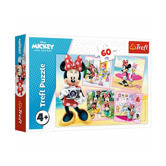 Minnie egér: Bájos Minnie puzzle 60 db-os – Trefl