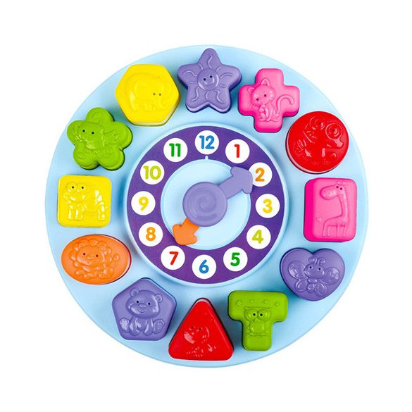 Playgo: Formavbálogató óra bébijáték 