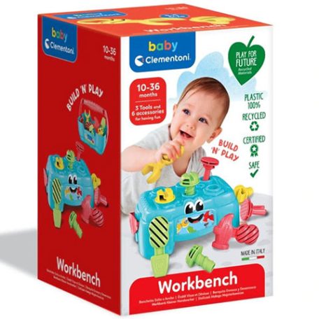 Clementoni Baby - Play for future - Formaillesztő munkapad szerszámokkal