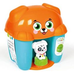   Clemmy Barna kutyusos puha építőjáték szett tároló dobozban - Clementoni