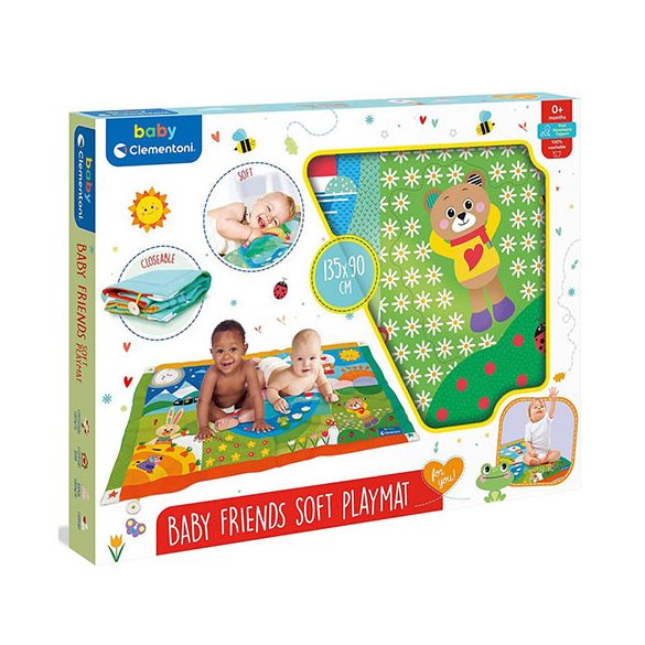 Clementoni Baby Puha játszószőnyeg - Macis - 135 x 90 cm
