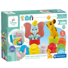   Clemmy: Disney klasszikusok 6 db-os puha építőkocka szett könyvvel és figurákkal - Clementoni