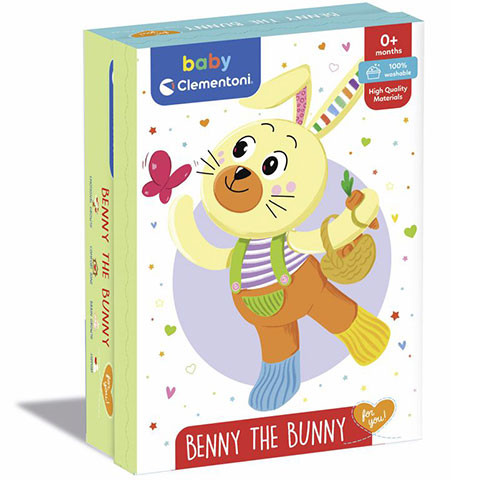 Clementoni Baby Plüss Nyuszi textilfüllel