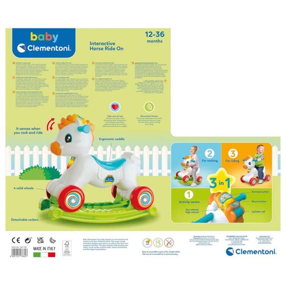 Baby: 3 az 1-ben interaktív hinta póni