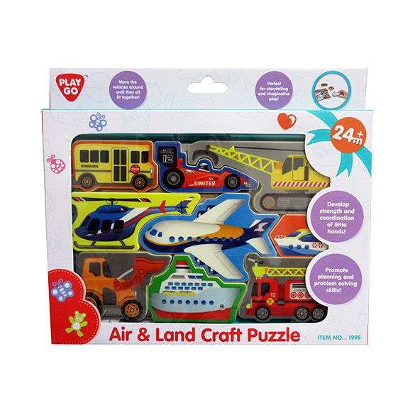 Playgo Járművek formapuzzle