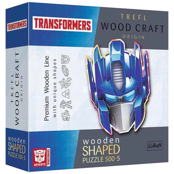 Wood Craft: Transformers Optimus Prime 500+5db-os prémium fa puzzle