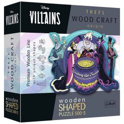   Wood Craft: Disney Gonosztevők 500+5db-os prémium fa puzzle