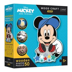   Wood Craft Junior: Disney Mickey egér világa fa puzzle 50db-os