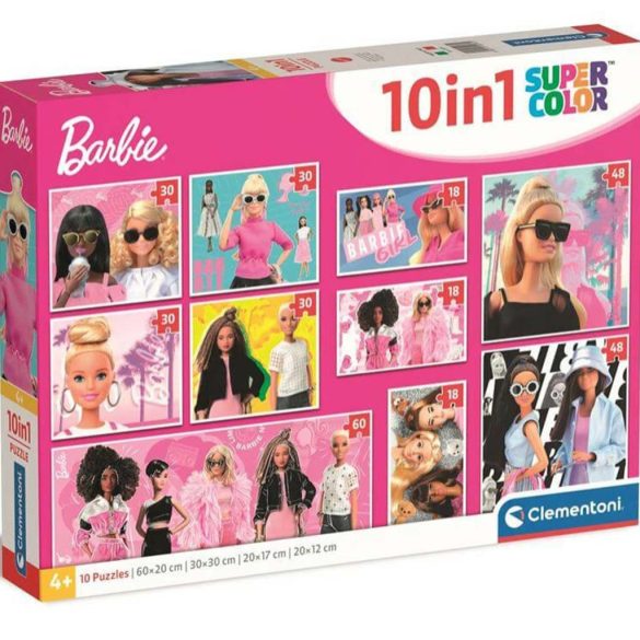 Barbie 10 az 1 ben puzzle szett Clementoni 
