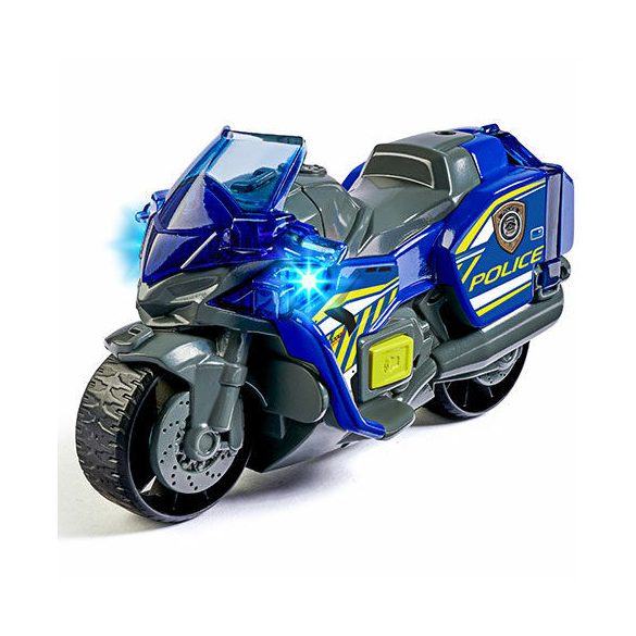 Rendőrmotor fénnyel és hanggal 15cm - Dickie Toys