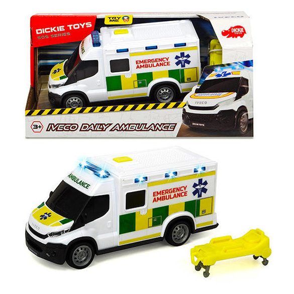 Dickie SOS IVECO mentőautó fénnyel és hanggal