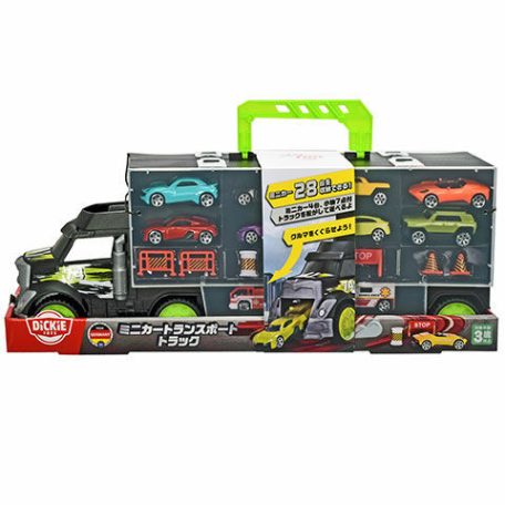 Hordozható autószállító kisautókkal 43cm - Dickie Toys