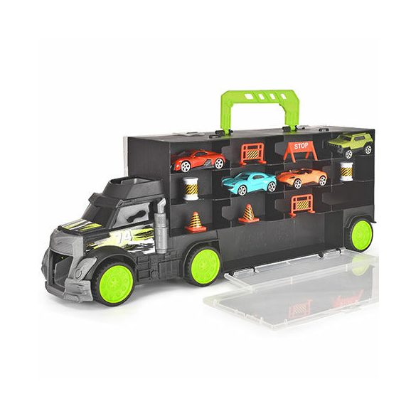 Hordozható autószállító kisautókkal 43cm - Dickie Toys