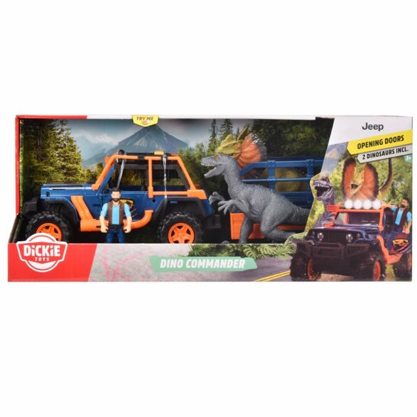 Dickie dinoszaurusz parkőr járművel és figurákkal