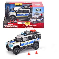   Majorette: Land Rover fém rendőrautó fénnyel és hanggal 12cm - Simba Toys