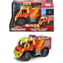   Majorette: Unimog U530 fém tűzoltó autó fénnyel és hanggal - Simba Toys