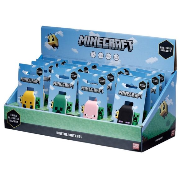 Minecraft szilikon karóra