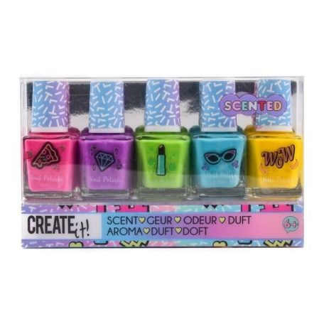Create It! Körömlakk 5 db-os szett, illatos – Canenco