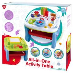   Playgo: All In One kétoldalú foglalkoztató játszóasztal funkciókkal