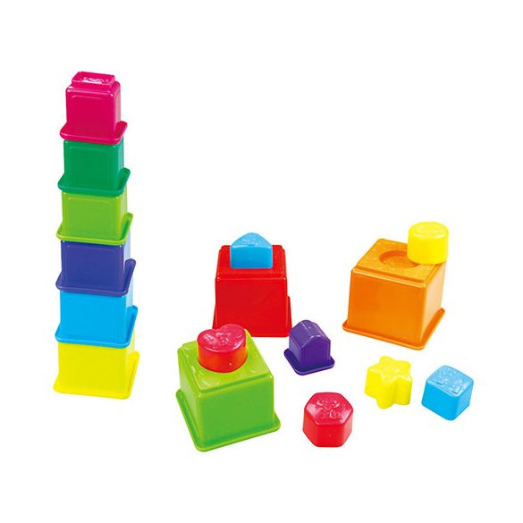 Playgo Állatos toronyépítő formaválogatóval 