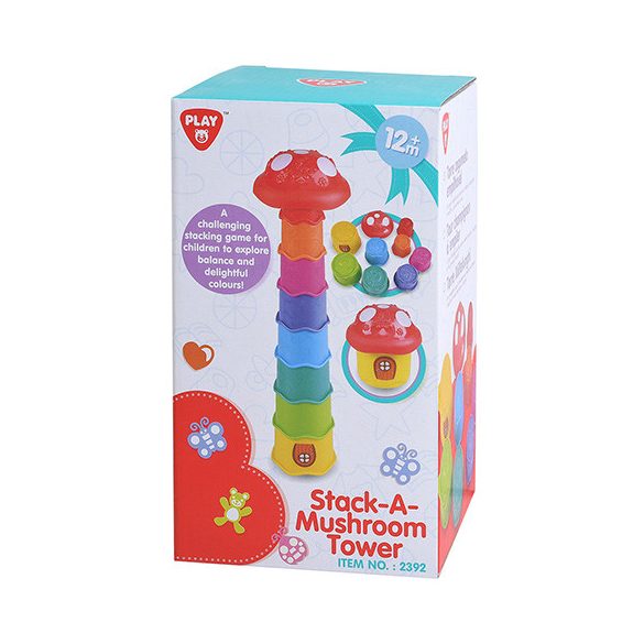 Playgo: Gombaház toronyépítő játék 