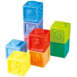 Playgo Puha szivárvány építőkockák 