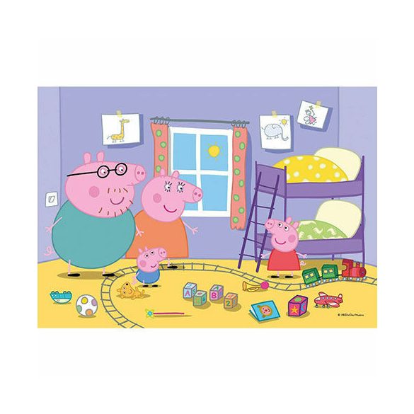 Clementoni Peppa malac Supercolor 2 az 1-ben puzzle 2x20db-os - Clementoni