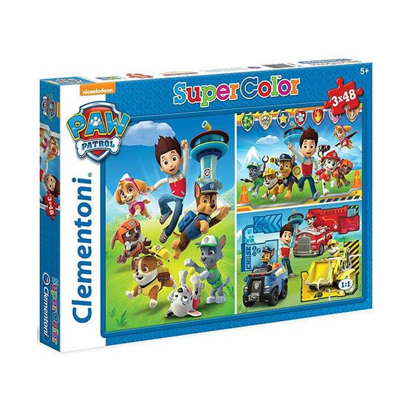 Mancs őrjárat Supercolor 3 az 1-ben puzzle 3x48db-os - Clementoni
