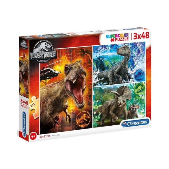 Clementoni Jurassic World 3x48 db-os