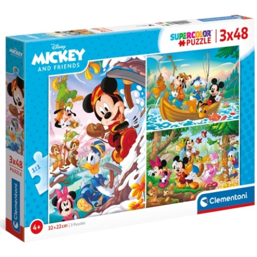 Mickey egér 3x48db-os puzzle - Clementoni